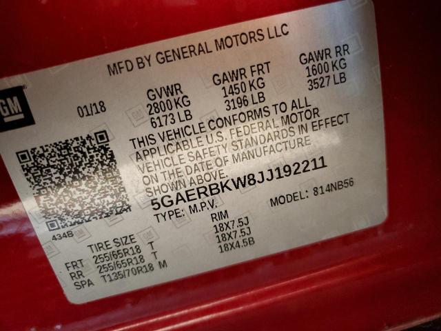 2018 BUICK ENCLAVE ES - 5GAERBKW8JJ192211
