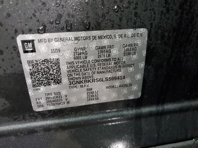 2020 CHEVROLET BLAZER RS - 3GNKBKRS6LS599414