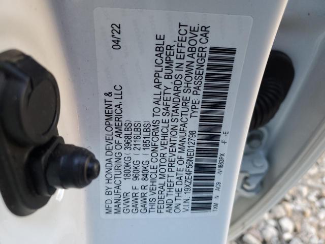 2022 HONDA INSIGHT EX - 19XZE4F56NE012798
