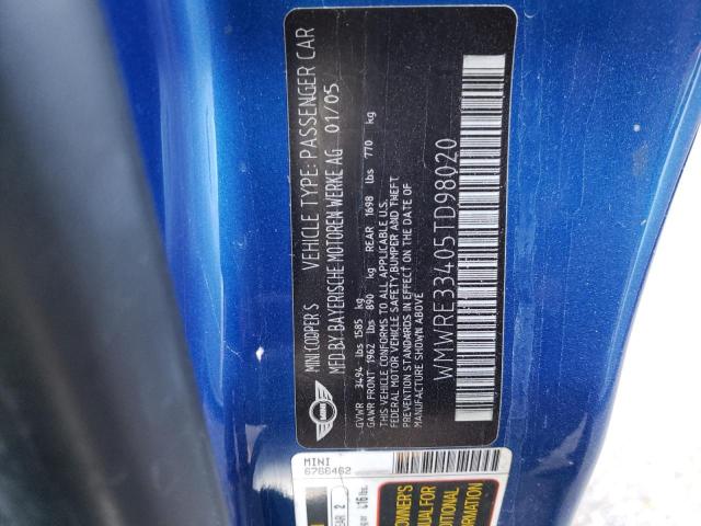 WMWRE33405TD98020 Mini Cooper