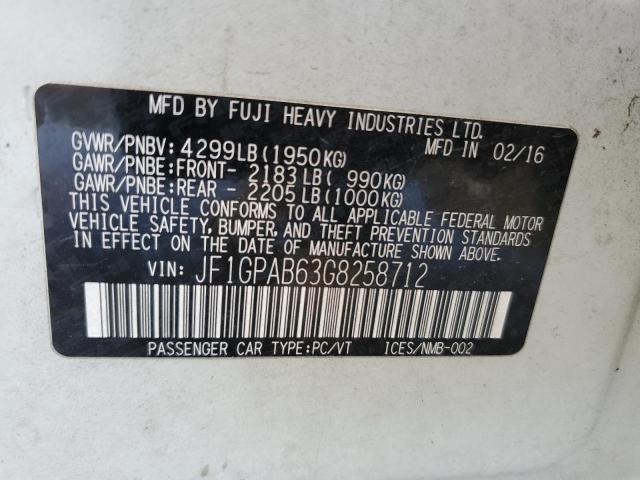 JF1GPAB63G8258712 Subaru Impreza