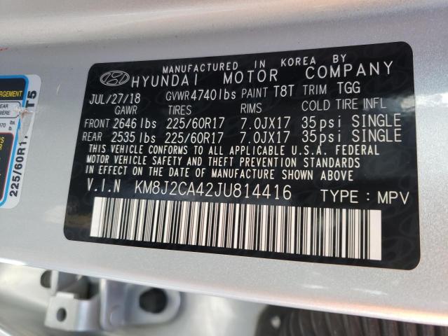 2018 HYUNDAI TUCSON SE - KM8J2CA42JU814416