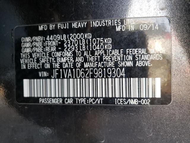 JF1VA1D62F9819304 Subaru Wrx Premium