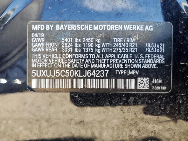 2019 BMW X4 M40I - 5UXUJ5C50KLJ64237
