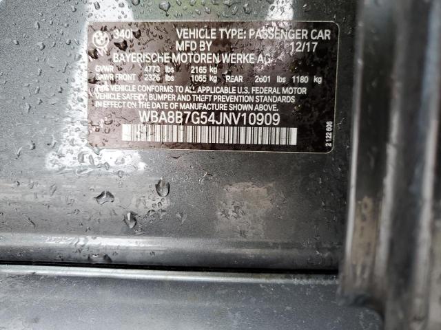 WBA8B7G54JNV10909 BMW 340 XI