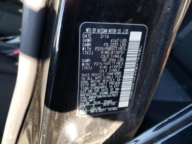 2016 NISSAN JUKE S JN8AF5MV9GT657821