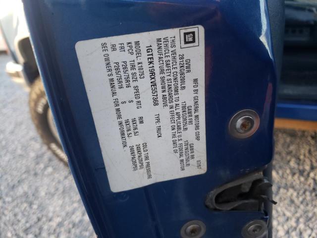 1GTEK19RXVE557368 GMC Sierra K1500