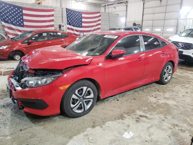 Salvage cars for sale from Copart Columbia, MO: 2017 Honda Civic LX
