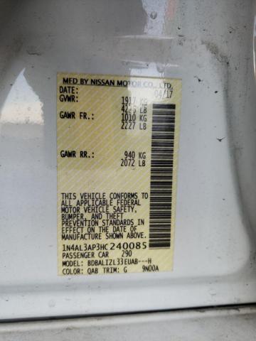 1N4AL3AP3HC240085 Nissan ALTIMA 2.5
