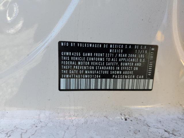 2016 VOLKSWAGEN GTI S/SE - 3VW4T7AU1GM031264