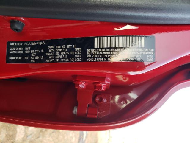 2016 FIAT 500X LOUNG ZFBCFXDT6GP395590