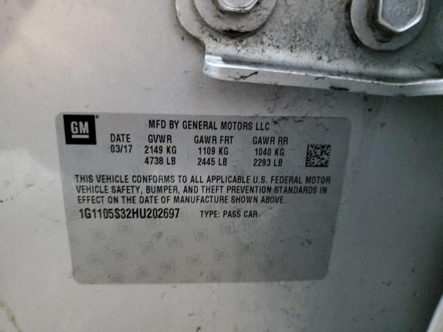 2017 CHEVROLET IMPALA LT - 1G1105S32HU202697
