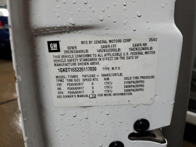 1GKET16S226117899 GMC Envoy