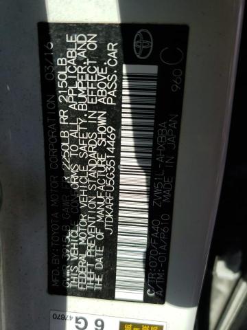 2016 TOYOTA PRIUS JTDKARFU5G3514469