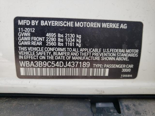 WBA3B9C54DJ437189 BMW 335 XI