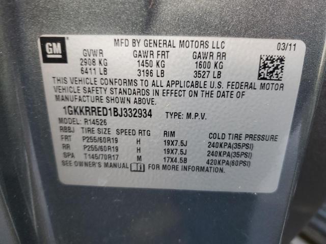 1GKKRRED1BJ332934 GMC Acadia Slt-1