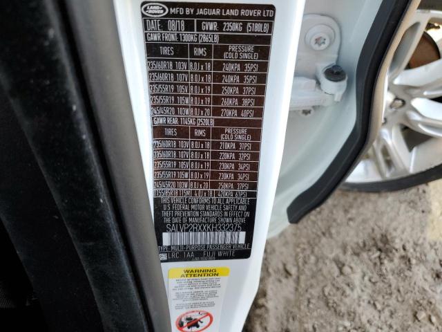 SALVP2RXXKH332375 Land Rover Range Rover Evoque Se