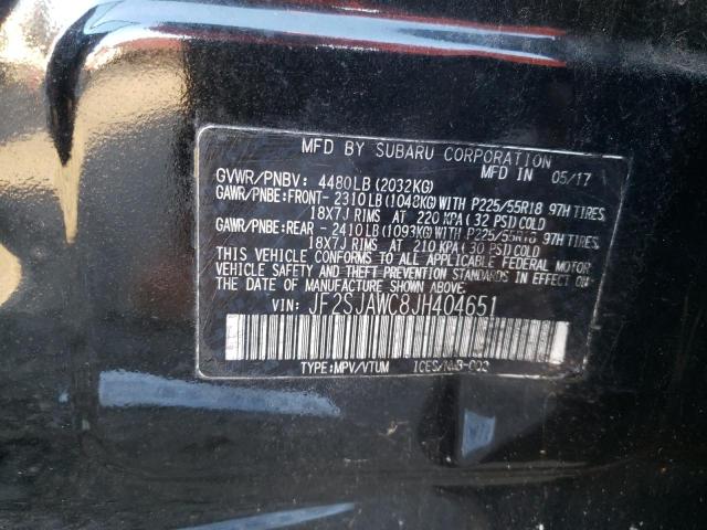 JF2SJAWC8JH404651 Subaru Forester