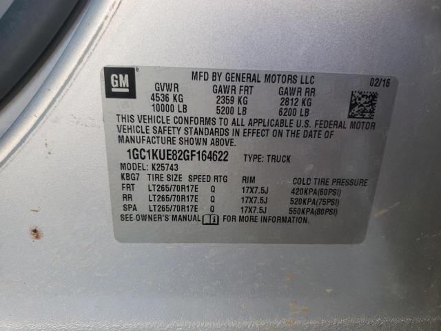 2016 CHEVROLET 2500 1GC1KUE82GF164622