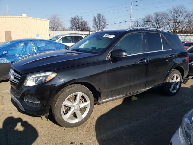 Salvage cars for sale from Copart Moraine, OH: 2016 Mercedes-Benz GLE 350 4M