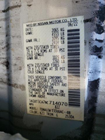 2022 NISSAN ROGUE SL - 5N1BT3CA7NC714070
