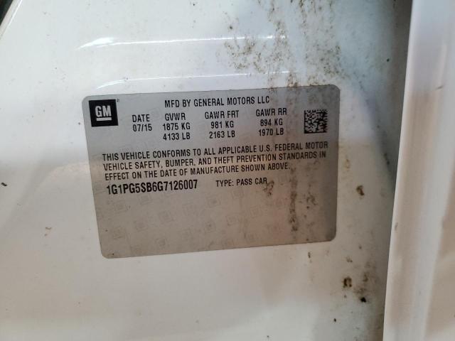 2016 CHEVROLET CRUZE LIMI - 1G1PG5SB6G7126007