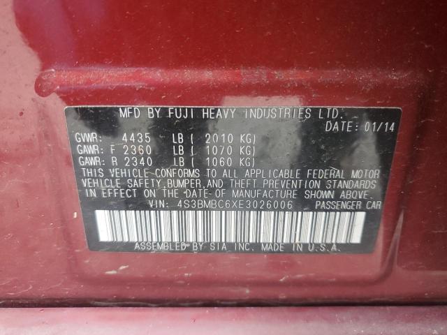 4S3BMBC6XE3026006 Subaru Legacy 2.5i Premium