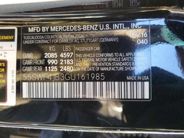 55SWF4JB3GU161985 | 2016 MERCEDES-BENZ C 300