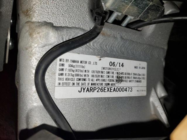 2014 YAMAHA FJR1300 AE JYARP26EXEA000473