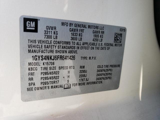 2015 CADILLAC ESCALADE P - 1GYS4NKJ6FR641426