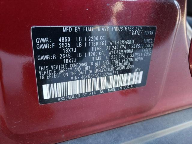 4S4BSENC3G3256771 Subaru Outback 3.6r Limited