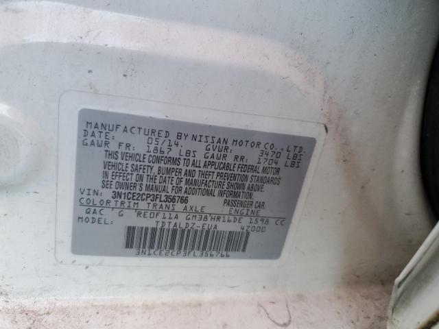 2015 NISSAN VERSA NOTE 3N1CE2CP3FL356766