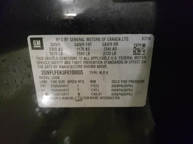 2015 CHEVROLET EQUINOX LT 2GNFLFEK3F6108005
