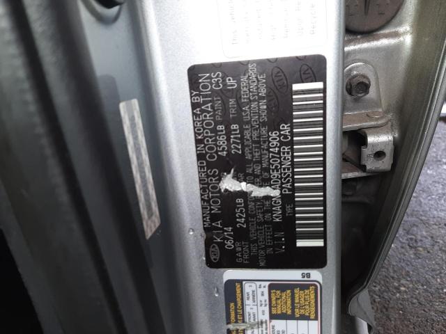 KNAGN4AD9E5074906 KIA OPTIMA HYBRID