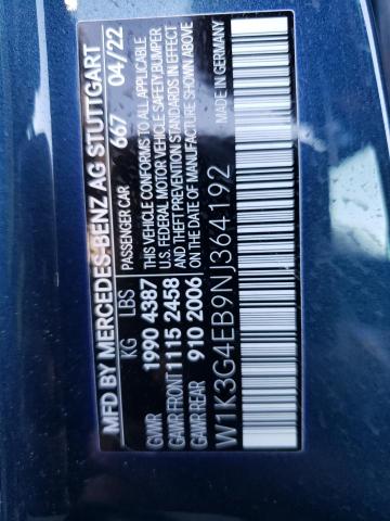 2022 MERCEDES-BENZ A 220 - W1K3G4EB9NJ364192