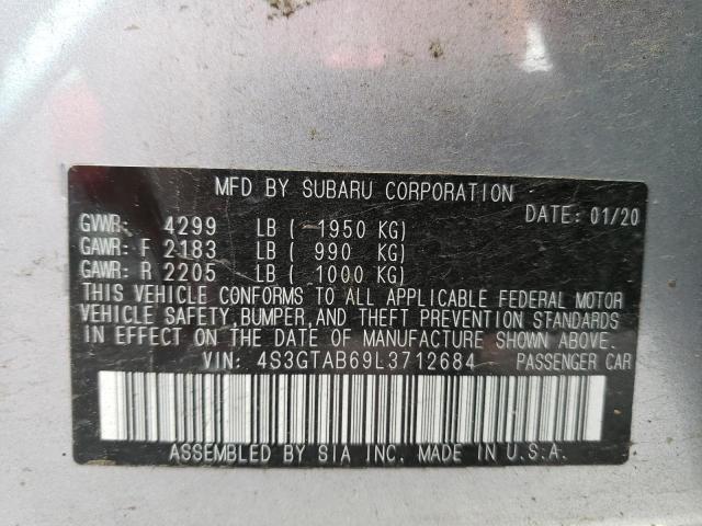 2020 SUBARU IMPREZA - 4S3GTAB69L3712684