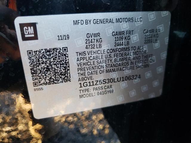 2020 CHEVROLET IMPALA LT - 1G11Z5S30LU106324