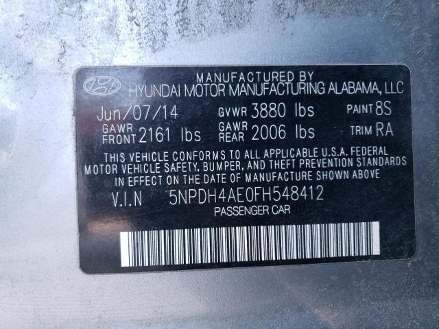 2015 HYUNDAI ELANTRA SE 5NPDH4AE0FH548412