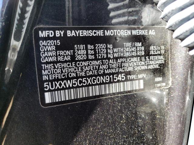5UXXW5C5XG0N91545 BMW X4