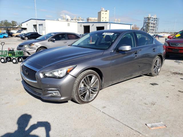 Salvage cars for sale at New Orleans, LA auction: 2014 Infiniti Q50 Base