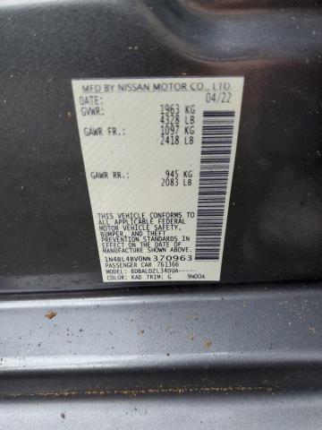 1N4BL4BV0NN370963 | 2022 NISSAN ALTIMA S