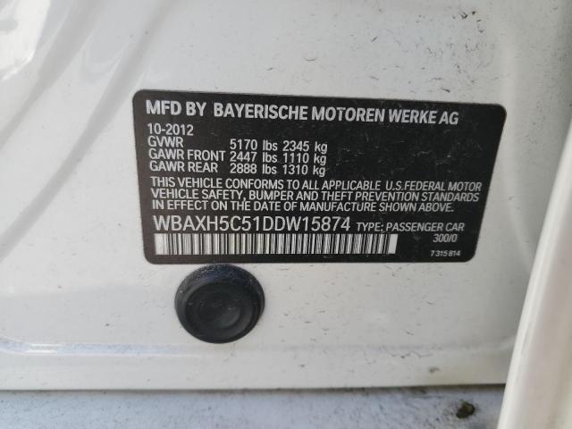 WBAXH5C51DDW15874 BMW 528 XI