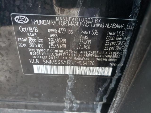 2019 HYUNDAI SANTA FE S - 5NMS33AD0KH054128