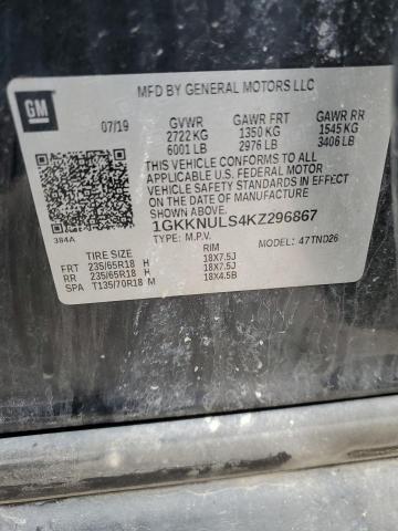 1GKKNULS4KZ296867 GMC Acadia Slt-1