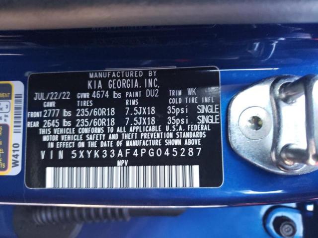 5XYK33AF4PG045287 KIA Sportage Ex