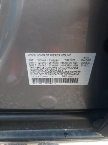 2020 ACURA MDX TECHNO - 5J8YD3H55LL004770
