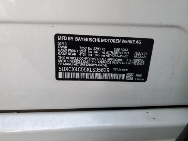 2019 BMW X7 XDRIVE5 - 5UXCX4C55KLS35629