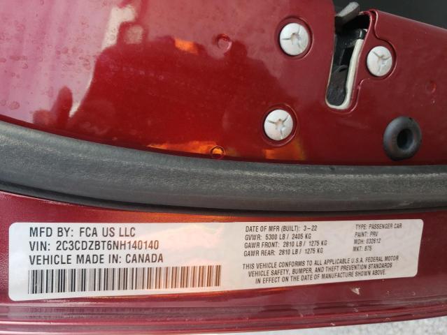2022 DODGE CHALLENGER - 2C3CDZBT6NH140140