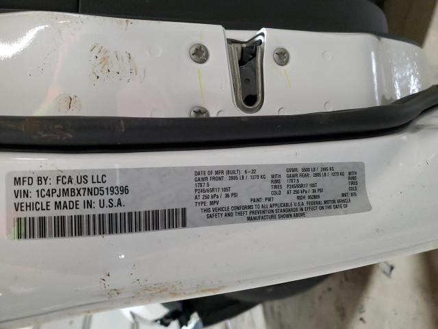 1C4PJMBX7ND519396 Jeep Cherokee Trailhawk