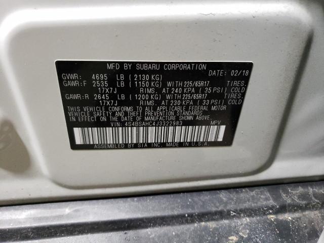 4S4BSAHC4J3322983 Subaru Outback 2.5i Premium
